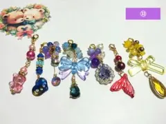 ㉝、オリジナル天然石チャームセット(๑´`๑)♡