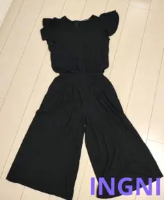 INGNI フリル袖 オールインワン ブラックのサムネイル