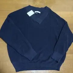 新品　AMERICAN HOLIC ネイビー Vネックセーター M