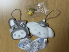 サンリオ　くだものめじるしアクセサリー　ポムポムプリン　プライズ品二点