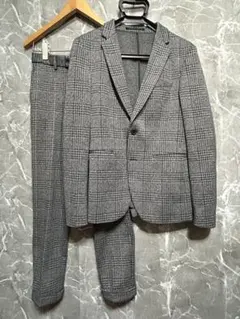 ZARA グレンチェック スーツ セットアップ 46 AW18