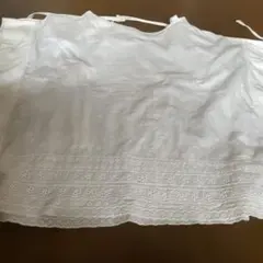 ホワイト 刺繍レース 半袖 Tシャツのサムネイル
