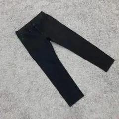 ✨GU✨ジーユー♡デニムパンツ♡ブラック♡履き心地抜群♡お洒落♡(28)