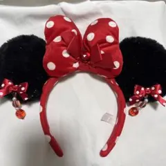 ディズニー カチューシャ ミニーちゃん イヤリング キラキラ スパンコール