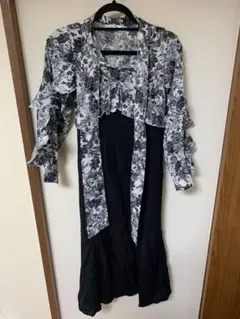 après jour 花柄シャツワンピース 長袖