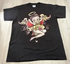 希少 ベティブープ バイカーTシャツ フェードブラック S コムドット 