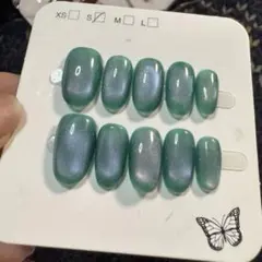 【セツ】マグネット　ネイルチップ　付け爪(A1171)