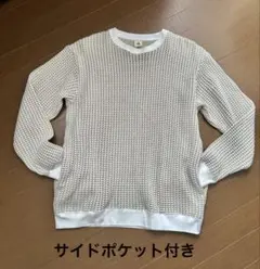 ⭐︎お値下げ中⭐︎2トーン ビッグワッフル ロングTシャツカットソー