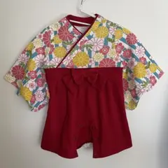 西松屋 袴ロンパース 女の子 70cm お祝い ひな祭り 桃の節句