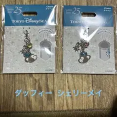 ディズニーシー25周年 スパークリングジュビリーチャーム ダッフィーシェリーメイ