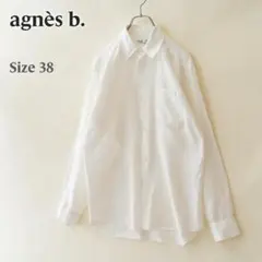 mm06様専用　agnès b. homme 長袖 麻シャツ 白 38