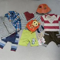男の子 ベビー服 まとめ売り 80cm 14点　帽子　リュック　靴下など