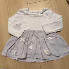 petit main ペプラムトップス80サイズ