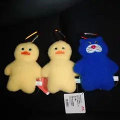 mojojojo カラビナ付き ぬいぐるみポーチ　２種　３個