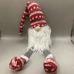 新品未使用　ノースクリスマス　ノルディックサンタ 足ぶら　サンタクロース人形