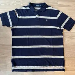 Polo by Ralph Lauren XXL ポロシャツ ネイビー/グレー