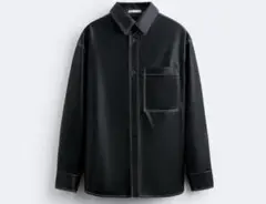 ZARA トップステッチレザージャケット