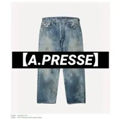 A.PRESSE No.37Washed Wide Denim Pants完売品のサムネイル