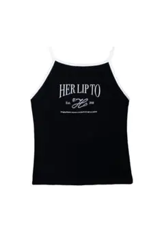 Her lip to Logo Top BLACK Sサイズ