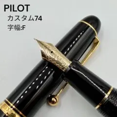 希少シルバートリム】PILOT カスタム74万年筆 14K 中字 M【極美品