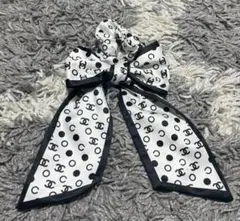 CHANEL ドット柄リボンヘアアクセサリー ノベルティ