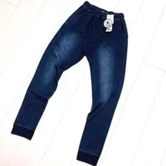 グローバルワーク　スゴラクカットデニムリブパンツ 新品未使用品 160cm