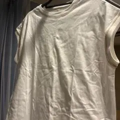 KURICA ノースリーブTシャツ ホワイト