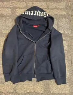Supreme ネイビーフード付きパーカー　最終値下げ