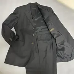 HUGO BOSS セットアップスーツ　ブラックストライプ　高級生地