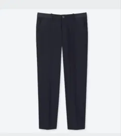 UNIQLO EZYリラックスフィットアンクルパンツ（コットン　ネイビー　S