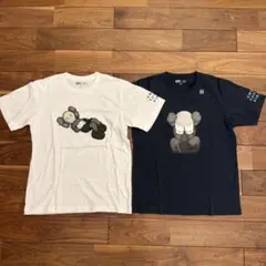 新品KAWSxUNIQLOTシャツ グレー&白 Tシャツ2色セット