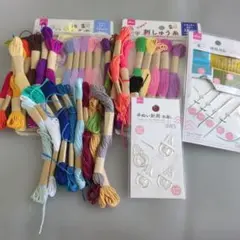 刺繍糸セットと針・糸通しセット