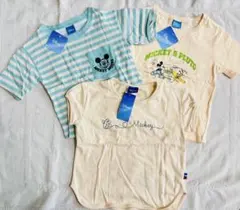 新品　キッズ　Disney ミッキー　半袖Tシャツ　3着セット　サイズ110