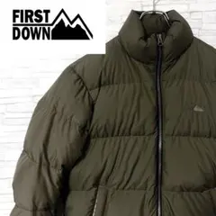 【レアカラー】FIRST DOWN ダウンジャケット 刺繍ロゴ M