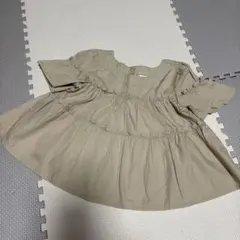 【新品】Baby GAP ベージュ フリル チュニック トップス 100cm