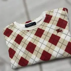 美品☆バーバリー☆チェック柄 コットン トップス☆90