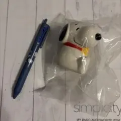 スヌーピー貯金箱　3色ボールペン　セット
