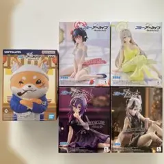 ブルーアーカイブ フィギュア5体セット（アヤネ、ノノミ、ハルカ、カヨコ、柴大将）