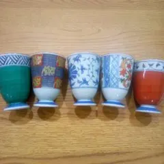有田焼フリーカップ 蘭風作 聖山窯５客セット