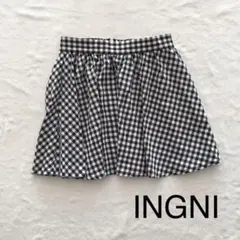 【INGNI】チェック柄ミニスカート