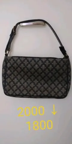 7/31まで値下げ!　美品【Patrick Cox】ショルダーバッグユリ柄のサムネイル
