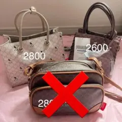 しまむら　スヌーピー　コラボ　バッグ　2点セット