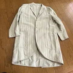 日本製【美品】アダムエロペ コットンリネンチェスターコート36