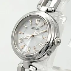 稼働品 SEIKO レディース腕時計 シルバー 電波ソーラー 箱・説明書ありのサムネイル