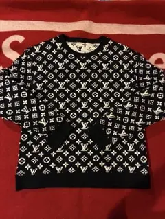 ルイヴィトン 20SS フルモノグラムジャカードクルーネックスウェット XL
