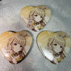 学マス GiGO ハート缶バッジ Lady rabbit 藤田ことね