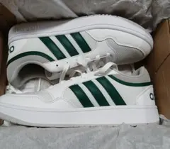 adidas ホワイト/グリーン スニーカー