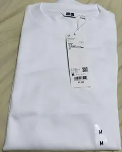 エアリズムコットンオーバーサイズ Tシャツ 五分袖ホワイト М