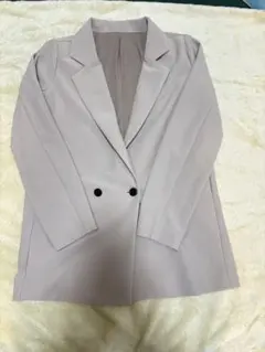 【セール‼️】ライトベージュ ダブルブレスト テーラードジャケットM 未使用品！