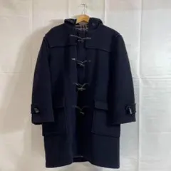 ◆BURBERRY ダッフルコート ノバチェック ネイビー メンズ　10638